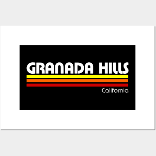 Retro Granada Hills California Posters and Art